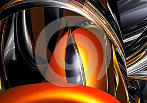 Orange&chrom wires 01