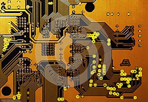 Orange Circuit Board