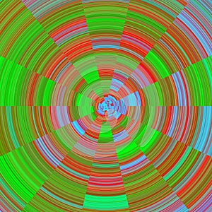 Orange circular vibrational background and design photo
