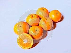 Orange citrus fruit food fresh ripe juicy whole raw santra closeup image stock photo