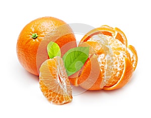 Orange citrus fruit, mandarin
