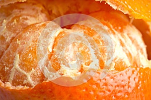 Orange citrus fruit mandarin closeup