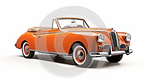 Orange Classic Convertible In Scandinavian Style: A Precise And Sharp Design photo