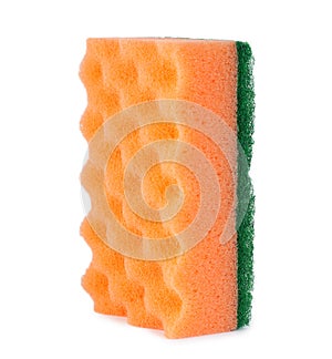 Orange cleaning sponge