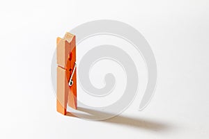 Orange clothes peg