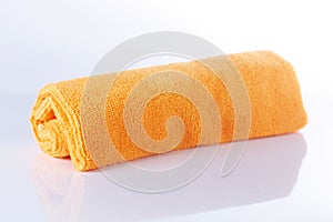 Orange cloths microfiber