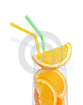 Orange cocktaile in glass