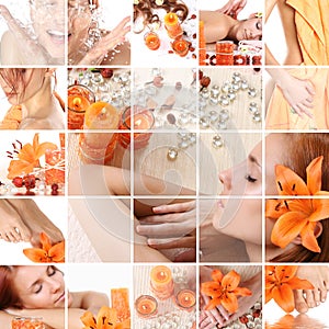 Orange collage