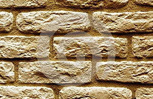 Orange color brick wall surface.