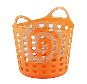 Orange color plastic basket