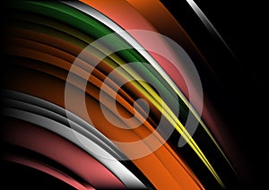 Orange Colorfulness Dynamic Background Vector Illustration Design