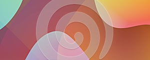 Orange colourful abstract curves background 2d illustration