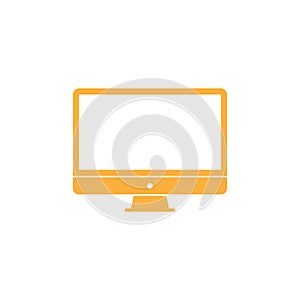 orange Computer monitor icon