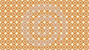 Orange Concentric Circles Pattern