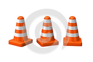 Orange cones