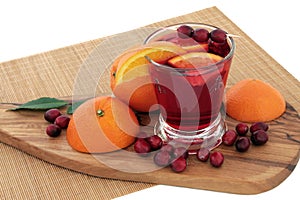 Orange and Cranberry Health Drink