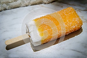 Orange and Cream Ice Pop