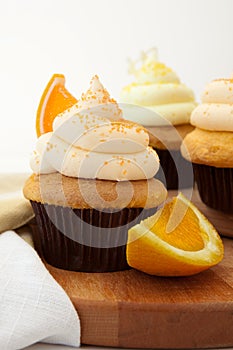 Orange Creamsicle Cupcake