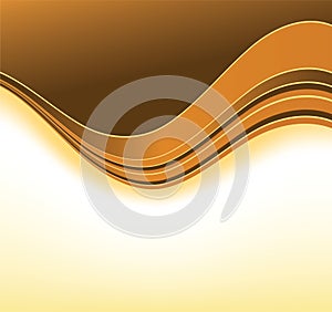 Orange curve background