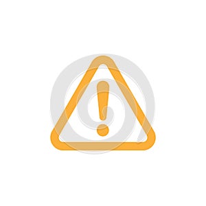 orange Danger sign vector icon