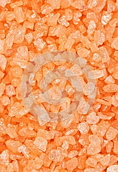 Orange dead sea salt texture