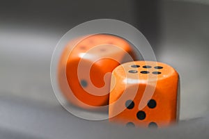 Orange dice