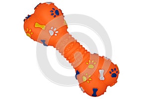 Orange dog toy
