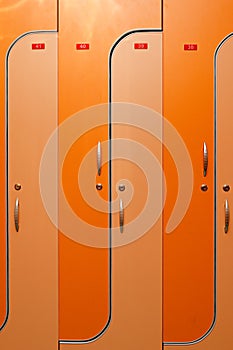 Orange doors lockers