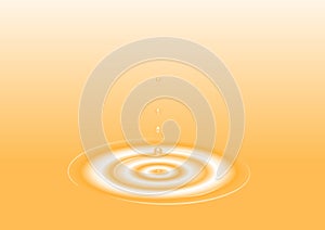 Orange drop illustration