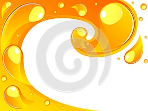 Orange drops background