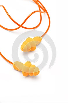 Orange ear plugs