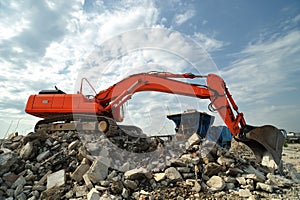 Demolition construction site activity