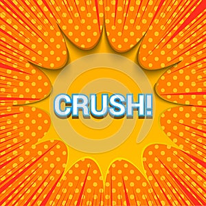 Orange explosive bright comic template