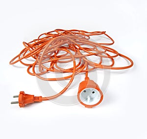 Orange extension cord photo