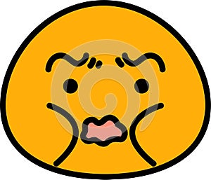 Orange Fatman emoticon icon