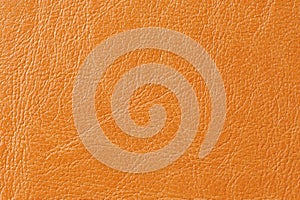 Orange Faux Leather Background Texture photo