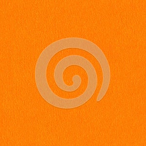 Orange felt texture for design. Seamless square background, tile ready.