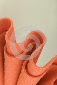 Orange felt texture