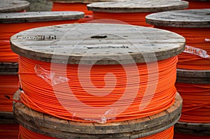 Orange fiber cables