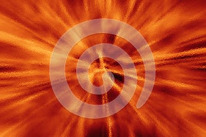 Orange fire abstract glass texture background or pattern, design template