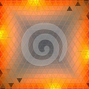 Orange Fire Shapes and Blurs Abstract Background