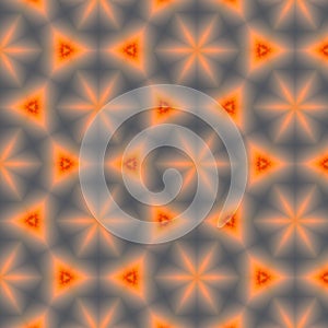 Orange Fire Shapes and Blurs Abstract Background