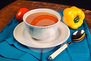 Orange fitness soup