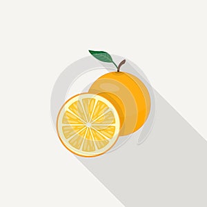 Orange Flat Icon