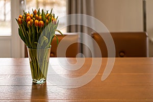 Orange Flowers on a table