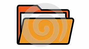 Orange Folder Icon