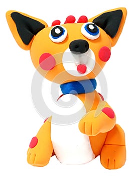 Orange fox toy cute toys