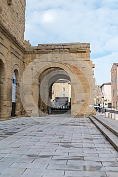 Entrance to the antique Roman theatre