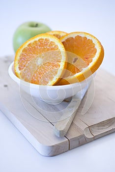 Orange fresh fruit