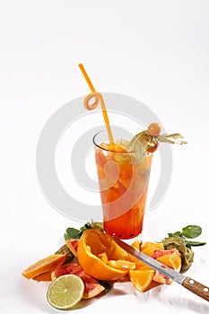 Orange fresh juice photo